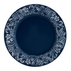 Sousplat 33cm Patinado De Plástico Garden Azul